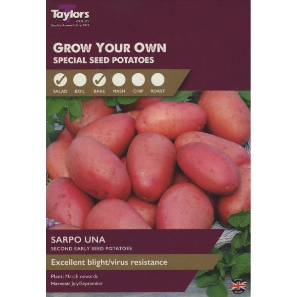 Sarpo Una Seed Potatoes Taster Pack of 10